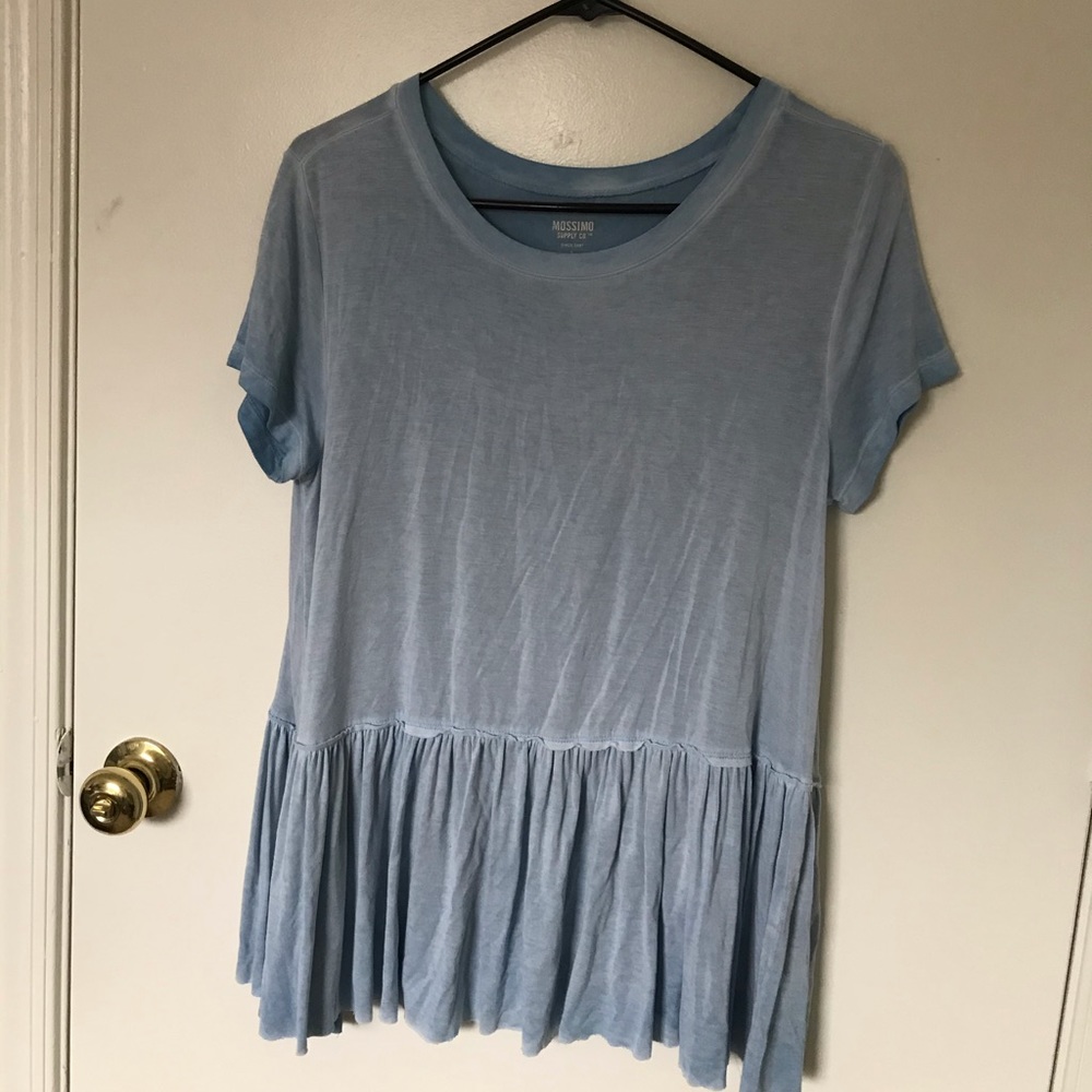 Blue Peplum